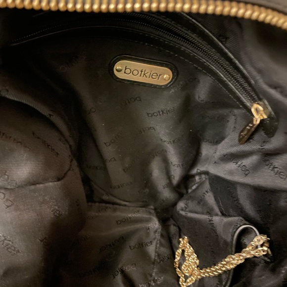 Botkier Sasha Medium Duffle Hobo Black Satin + Leather Double Handles - Picture 6 of 8